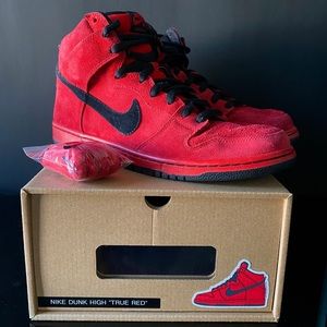 Nike SB Dunk High Pro “Red Devil” Suede w/ Laces